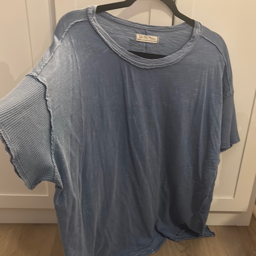 We The Free Light Blue Short Sleeve Tee